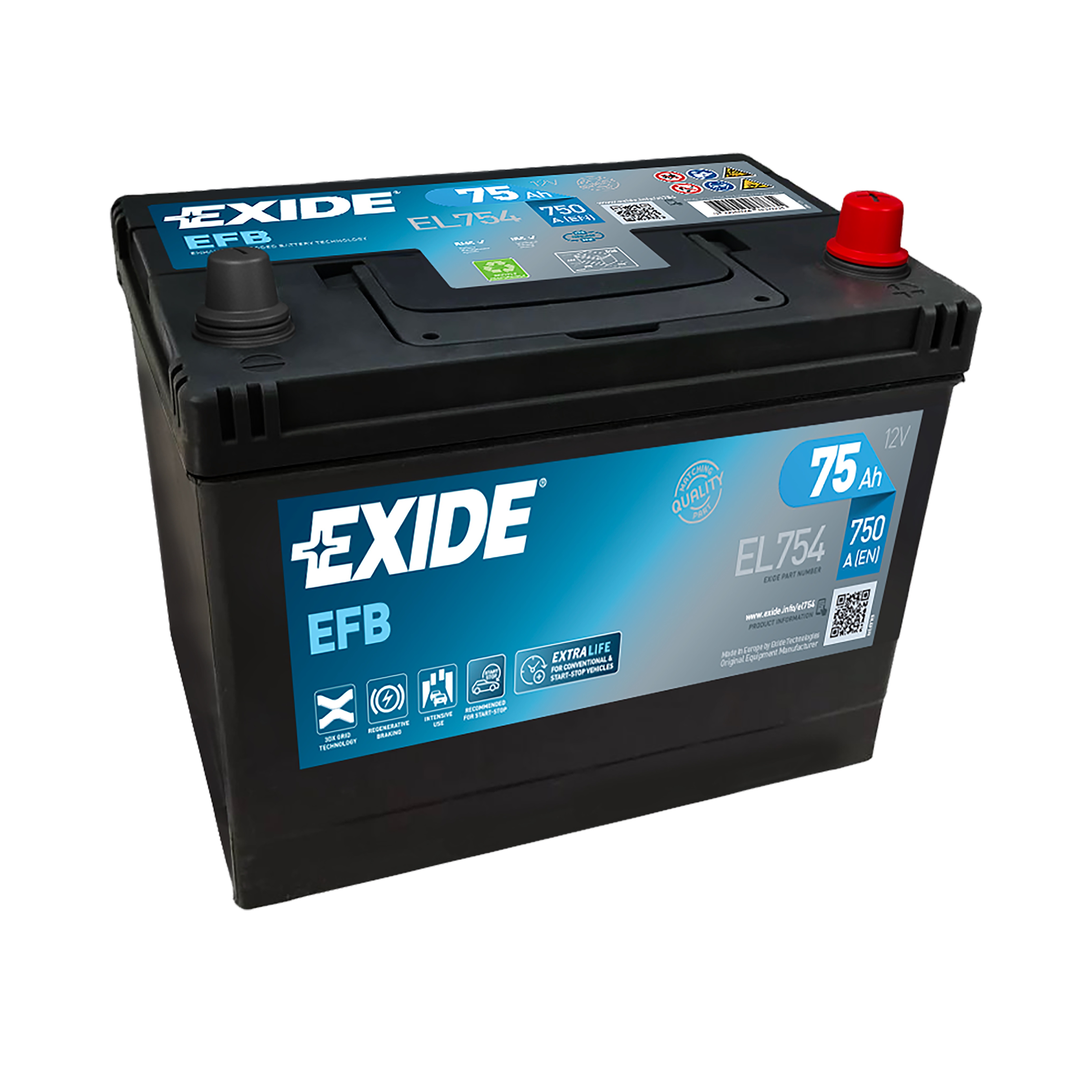 Exide, Erweiterung EFB Batterie-Sortiment